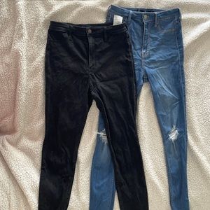 2 pairs of Hollister jeans size 5R
